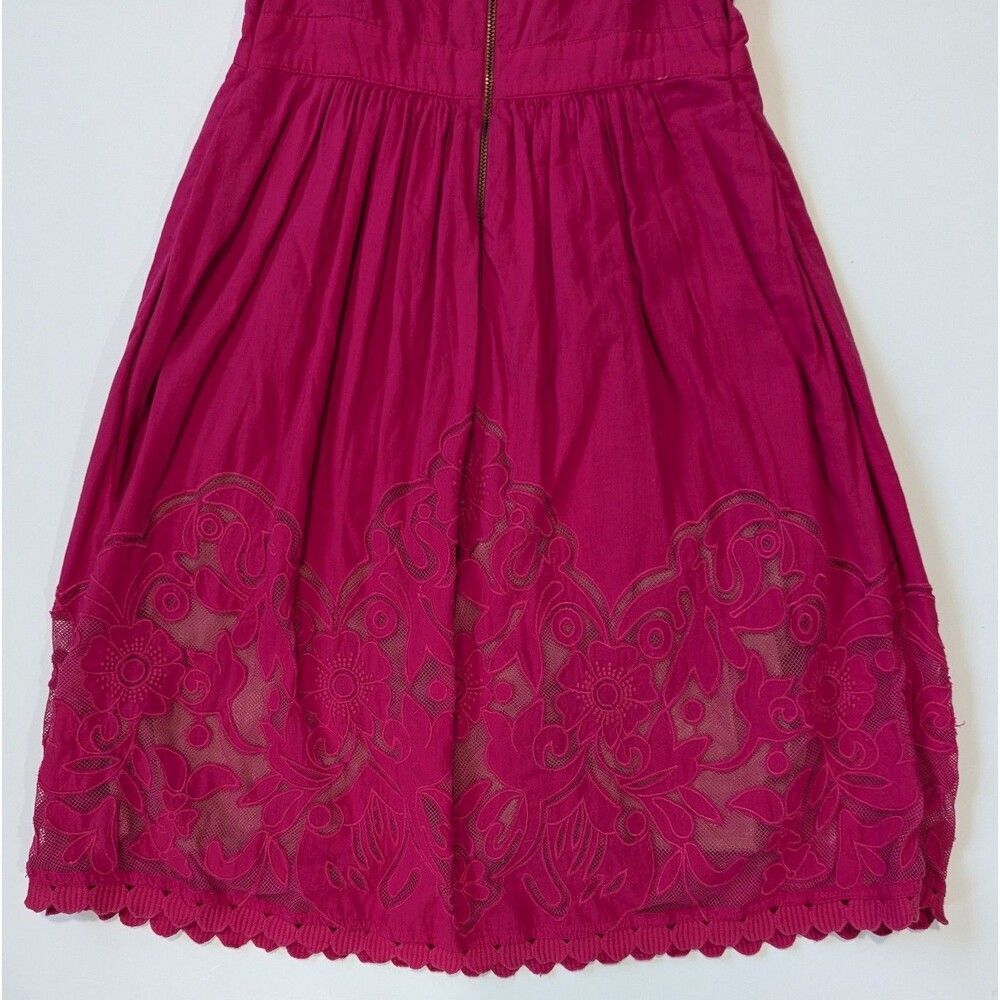 Anthropologie Moulinette Soeurs Dress Rose Pink Sierra Rhododendron - Picture 10 of 11